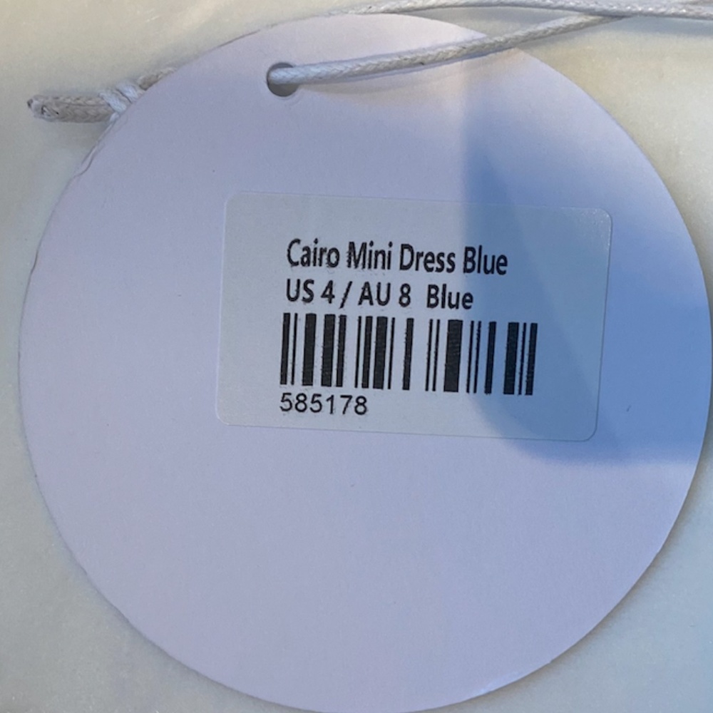 NWT Princess Polly Cairo Mini Dress- Blue - Picture 9 of 9